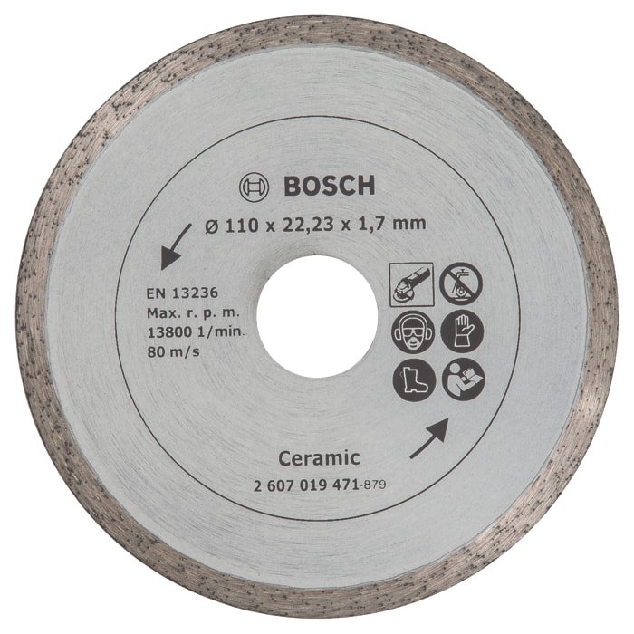 Disque diamant pour carrelage BOSCH Ø110 mm - 2607019471