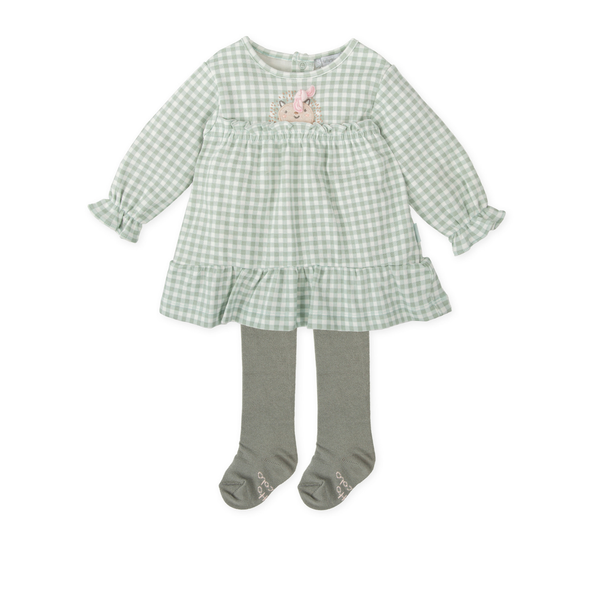 VESTIDO CON LEOTARDOS AGUAMARINA - Aguamarina