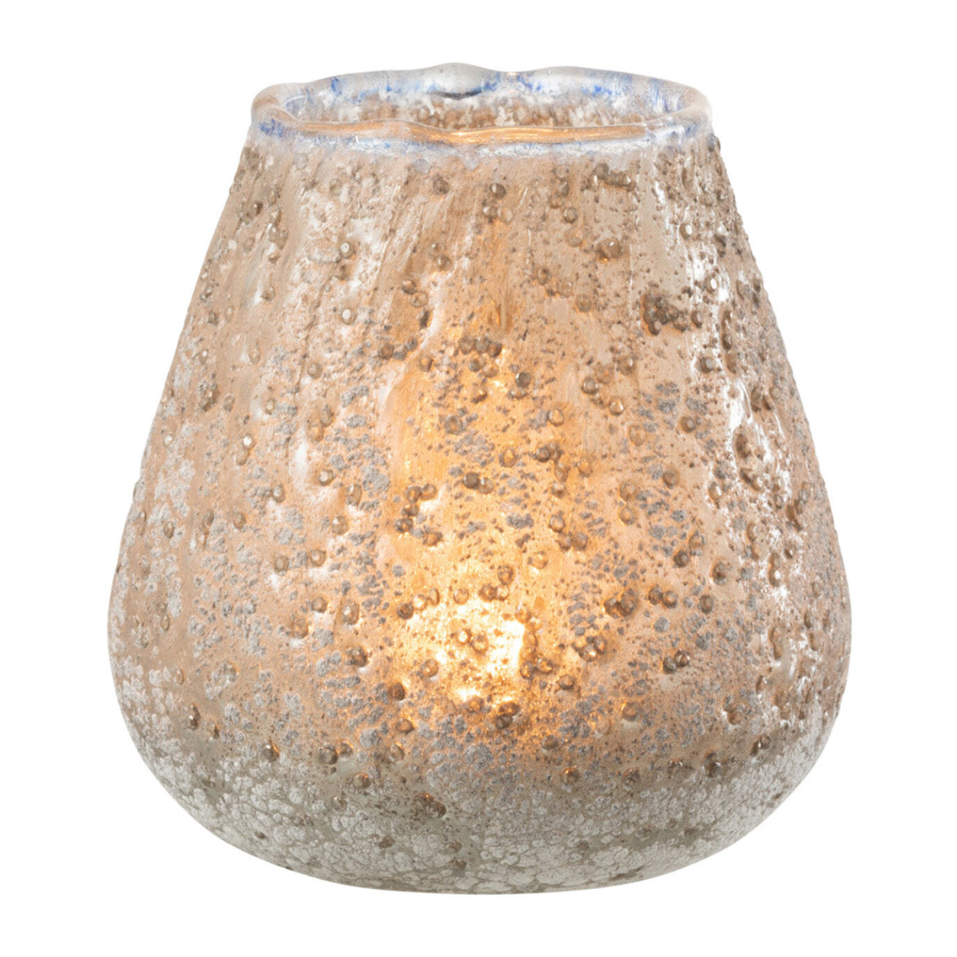 J-Line bougeoir - verre - gris - medium