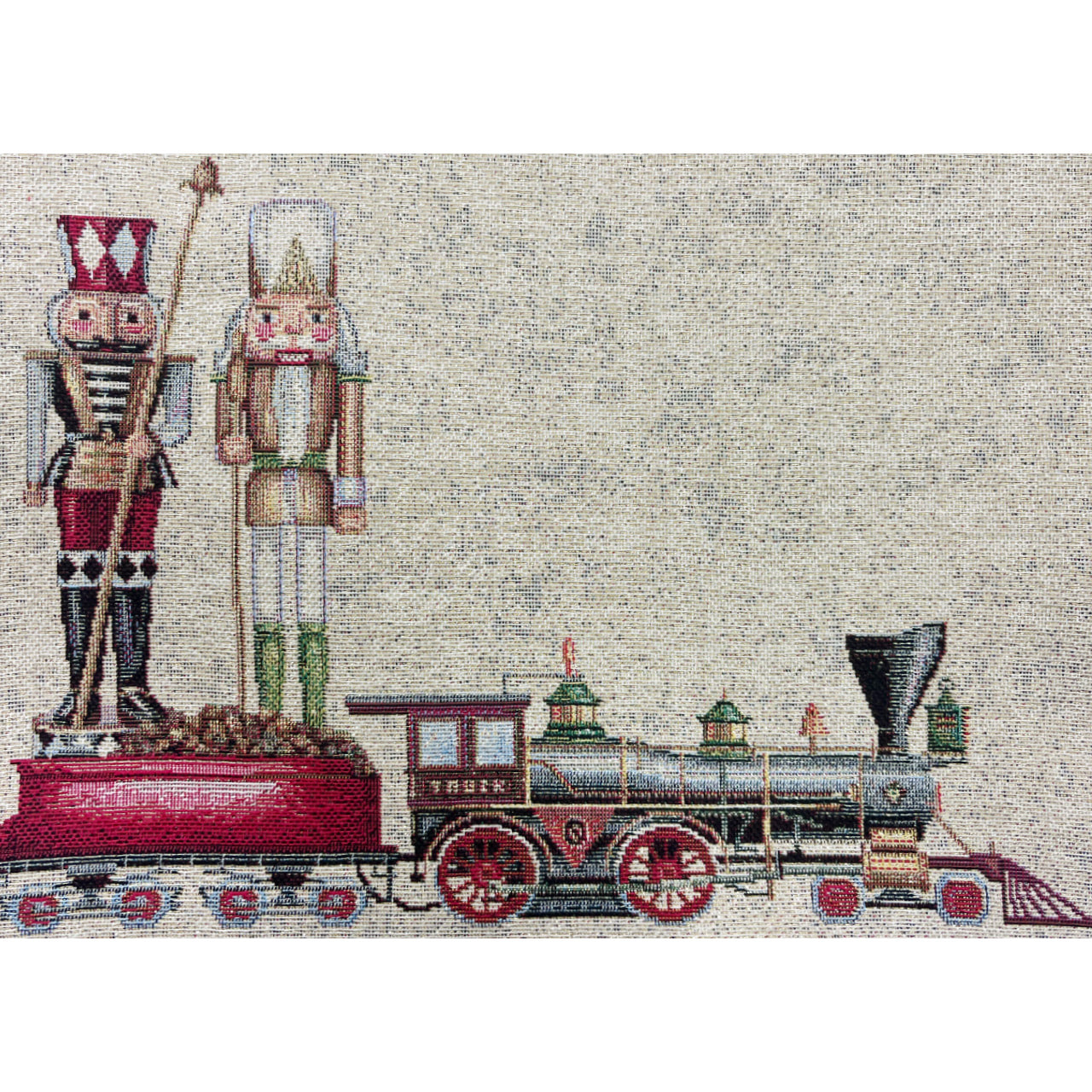 Runner Natalizio Tessuto Gobelin Disegno Soldatino 45x140