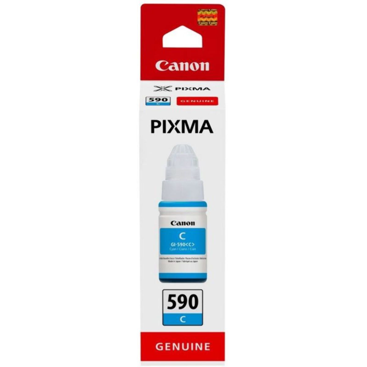 Cartouche d'encre CANON Bouteille d'Encre GI-490 Cyan PIXMA Série G - 0665C001