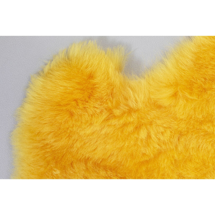 Peau de mouton Heidi 85x60cm jaune Kare Design