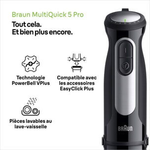 Mixeur pro BRAUN plongeant MultiQuick 5 Pro MQ55001M