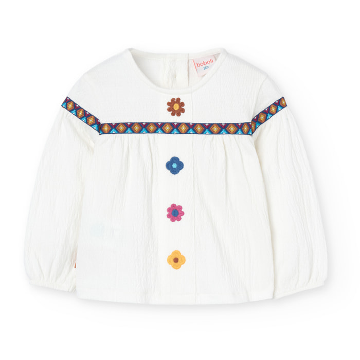 Camiseta punto engomada de bebé -BCI