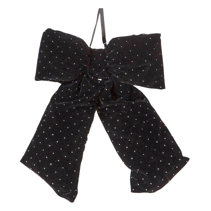 Fiocco natale con diamanti - Pezzi 1 - NERO - Bianchi Dino SpA