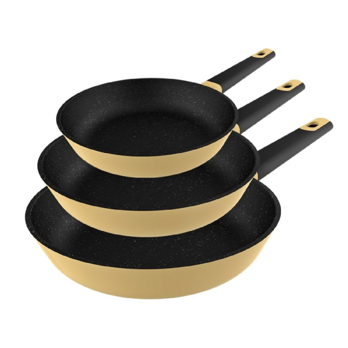 Cecotec Set di Padelle Polka Experience 20-24-28 Bucket Set Vulcano