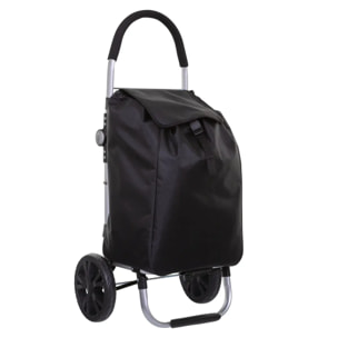 Chariot de course pliable 2 roues "Modern Color" noir