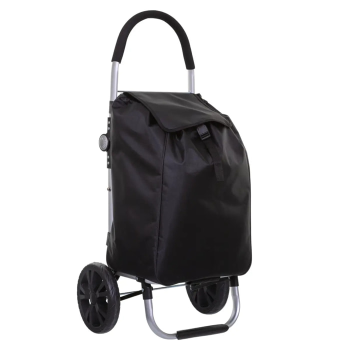 Chariot de course pliable 2 roues "Modern Color" noir