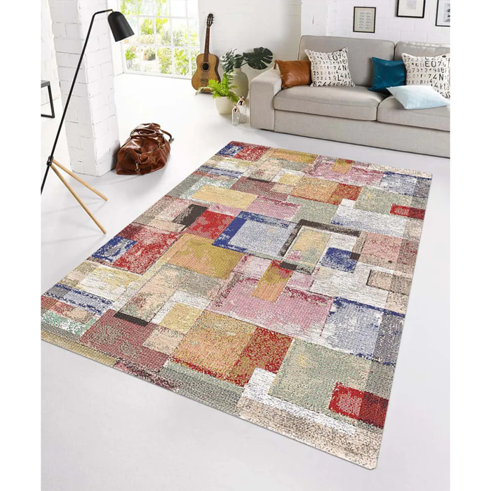 Tappeto Moderno Salotto Colorato