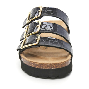 SANDALO CON ZEPPA BILLOWY NERO