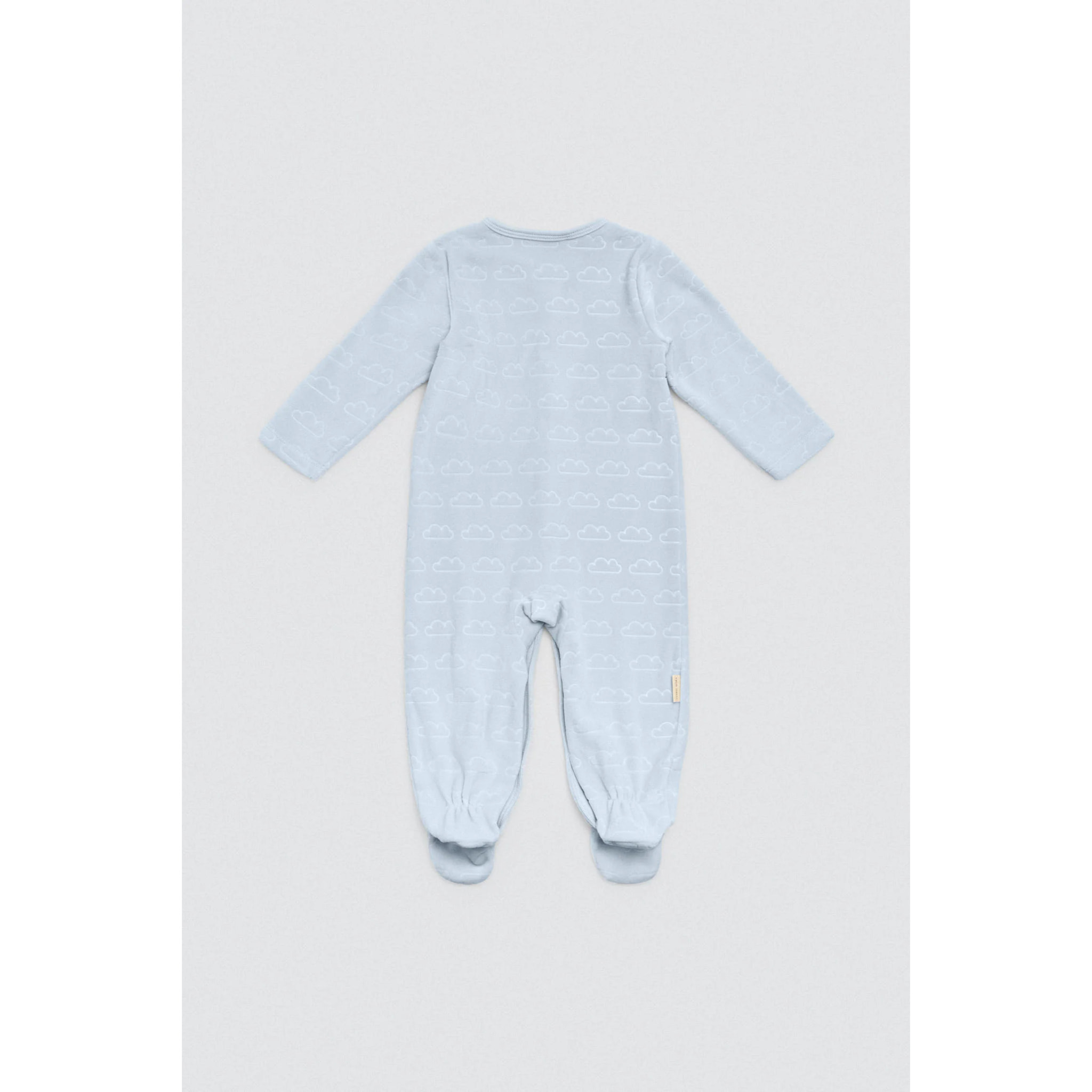 Tutina per neonato a maniche lunghe blu Baby Cosmos