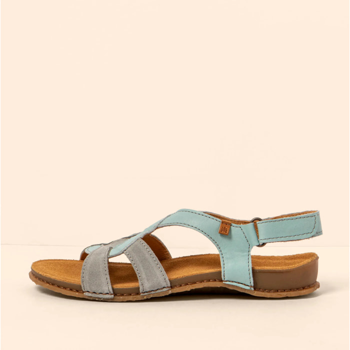 Sandalias N5819 SOFT NAPPA-SILK BLUE /PANGLAO color Blue
