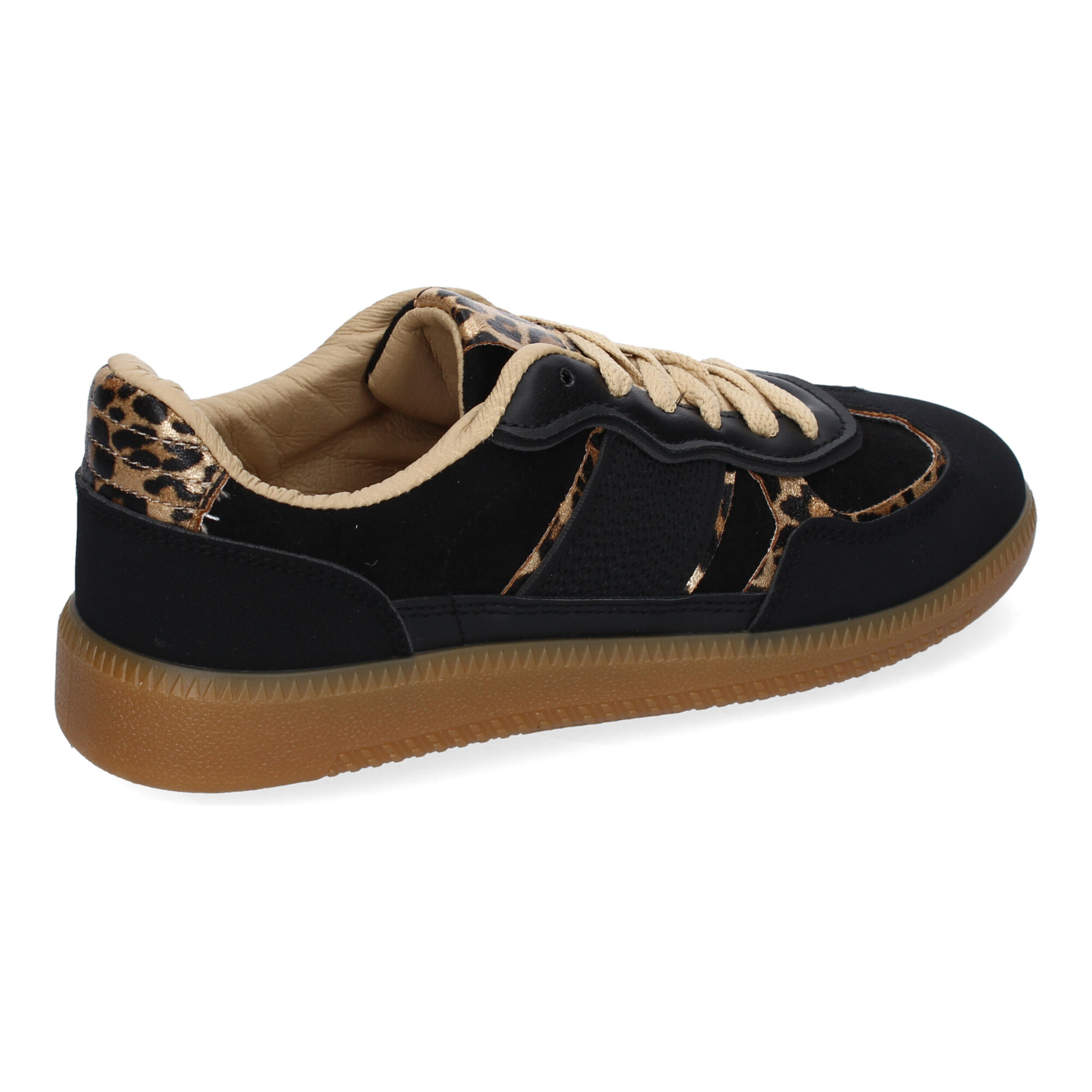 Zapatilla Deportiva Casual de Mujer, Diseño Moderno Combina dos Materiales