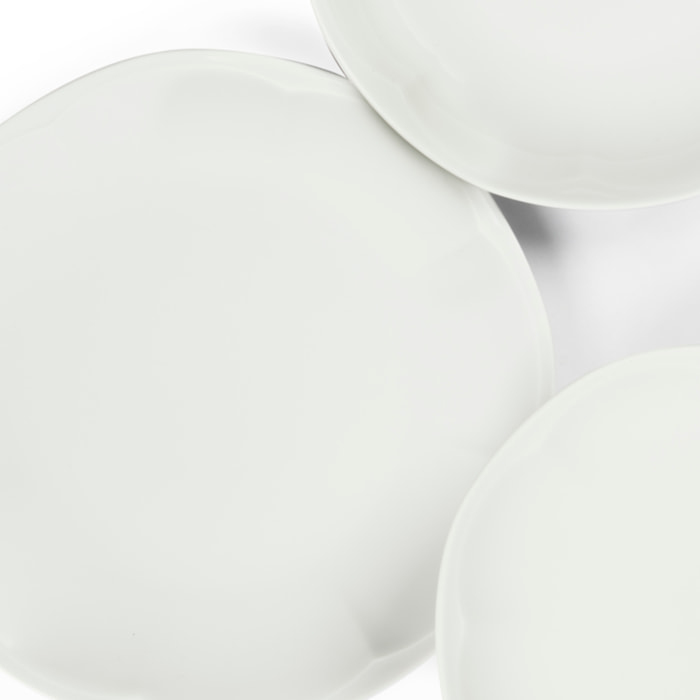 Servizio piatti 18 pezzi Excelsa Caterina, porcellana bianco