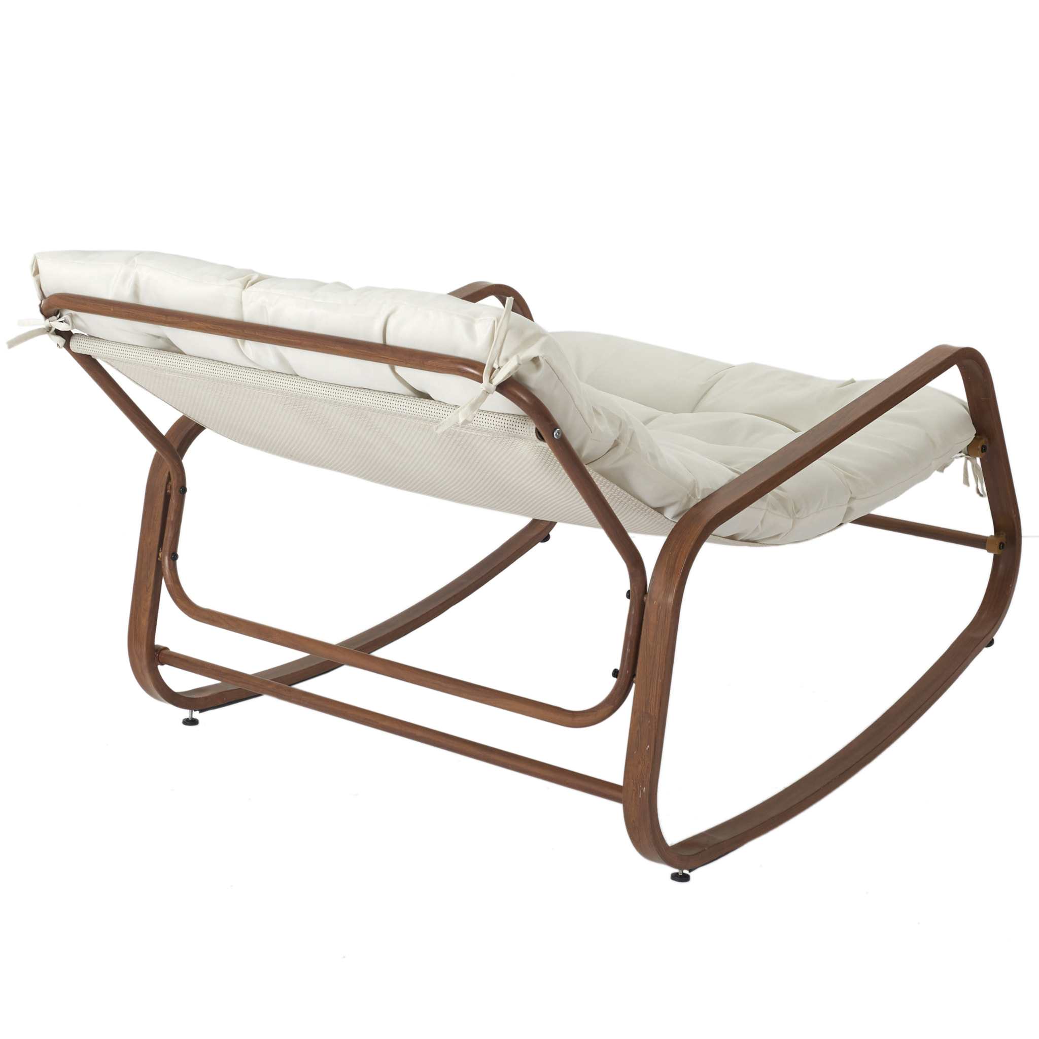 Fauteuil A Bascule Miami Imitation Bois