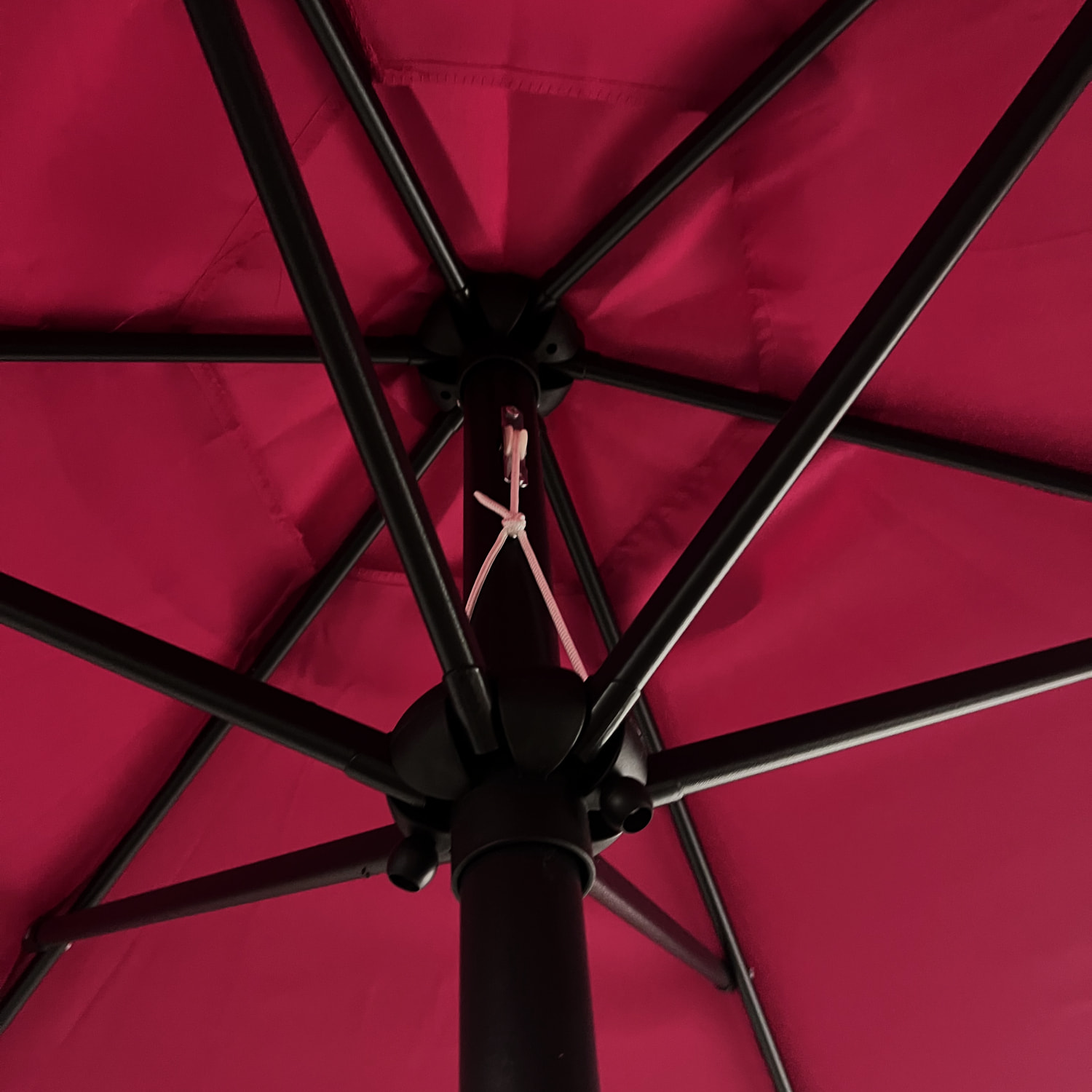 Parasol droit HAPUNA rond - Fuchsia