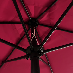 Parasol droit HAPUNA rond - Fuchsia