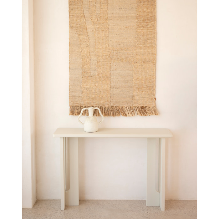Console en microciment en 120x33cm Hauteur: 80 Longueur: 120 Largeur: 33