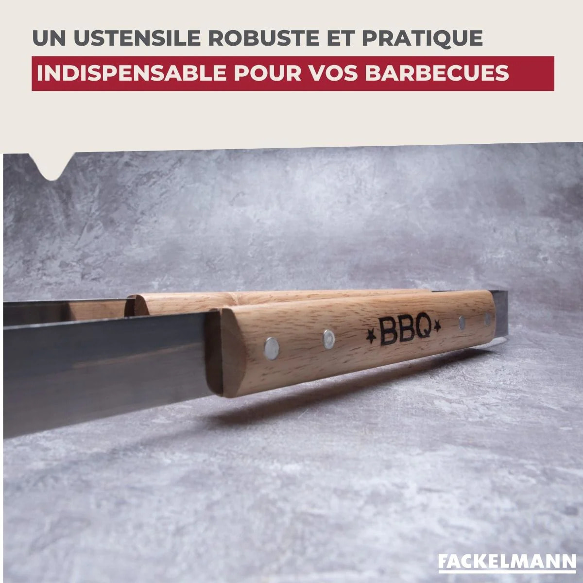 Set de 2 ustensiles de cuisine pince cuisson viande Fackelmann Barbecue
