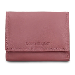 Portafoglio da donna in vera pelle - Modello Valoria Ultra - Casual - 12.0 x 9.0 x 2.0 cm