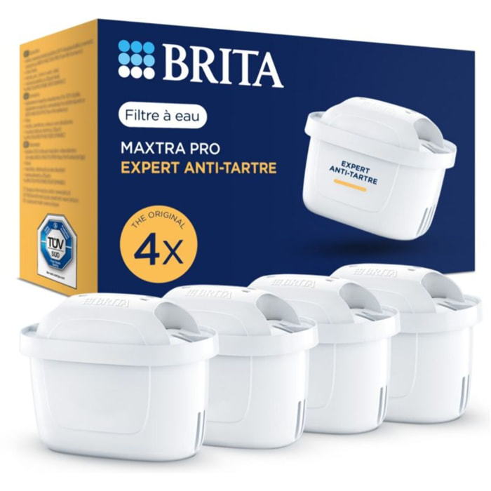 Cartouche filtrante BRITA MAXTRA PRO Expert Anti-Tartre - Pack de 4