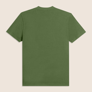 T-shirt in cotone con logo effetto gommato