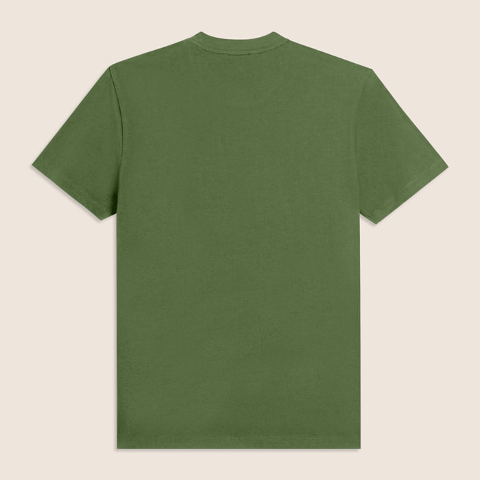 T-shirt in cotone con logo effetto gommato