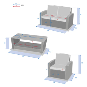 Salon de jardin Polynésia Havane