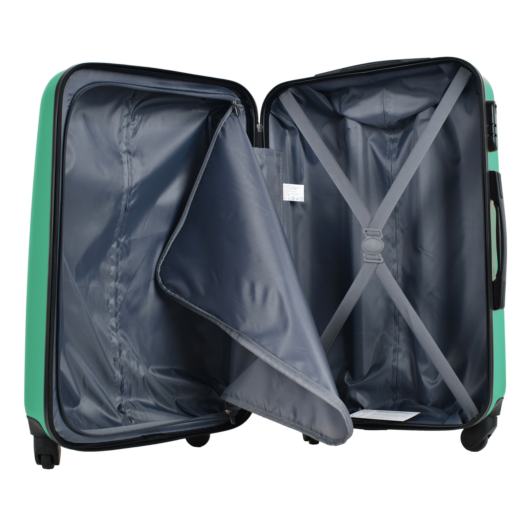 Juego de maletas rígidas con ruedas kukuxumusu 3 piezas color verde