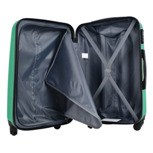 Juego de maletas rígidas con ruedas kukuxumusu 3 piezas color verde