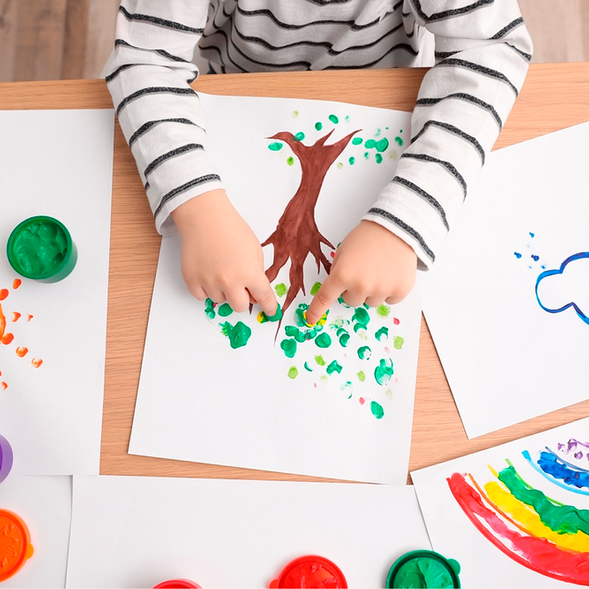 PITTURA PER DITA 120 ml 6 COLORI