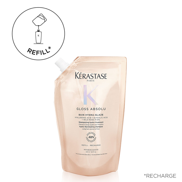 Gloss Absolu - Recharge Bain Hydra-Glaze pour Cheveux Longs Sujets aux Frisottis