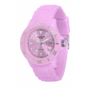 Reloj Madison U4167-24 Unisex Analogico Cuarzo con Correa de Caucho