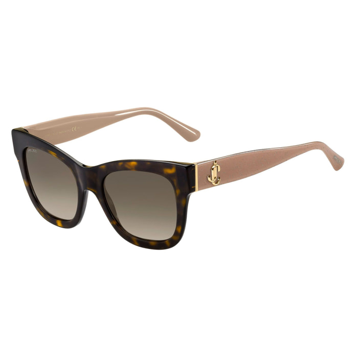 Jimmy Choo - lunettes de soleil - havane - protection solaire : protection UVA