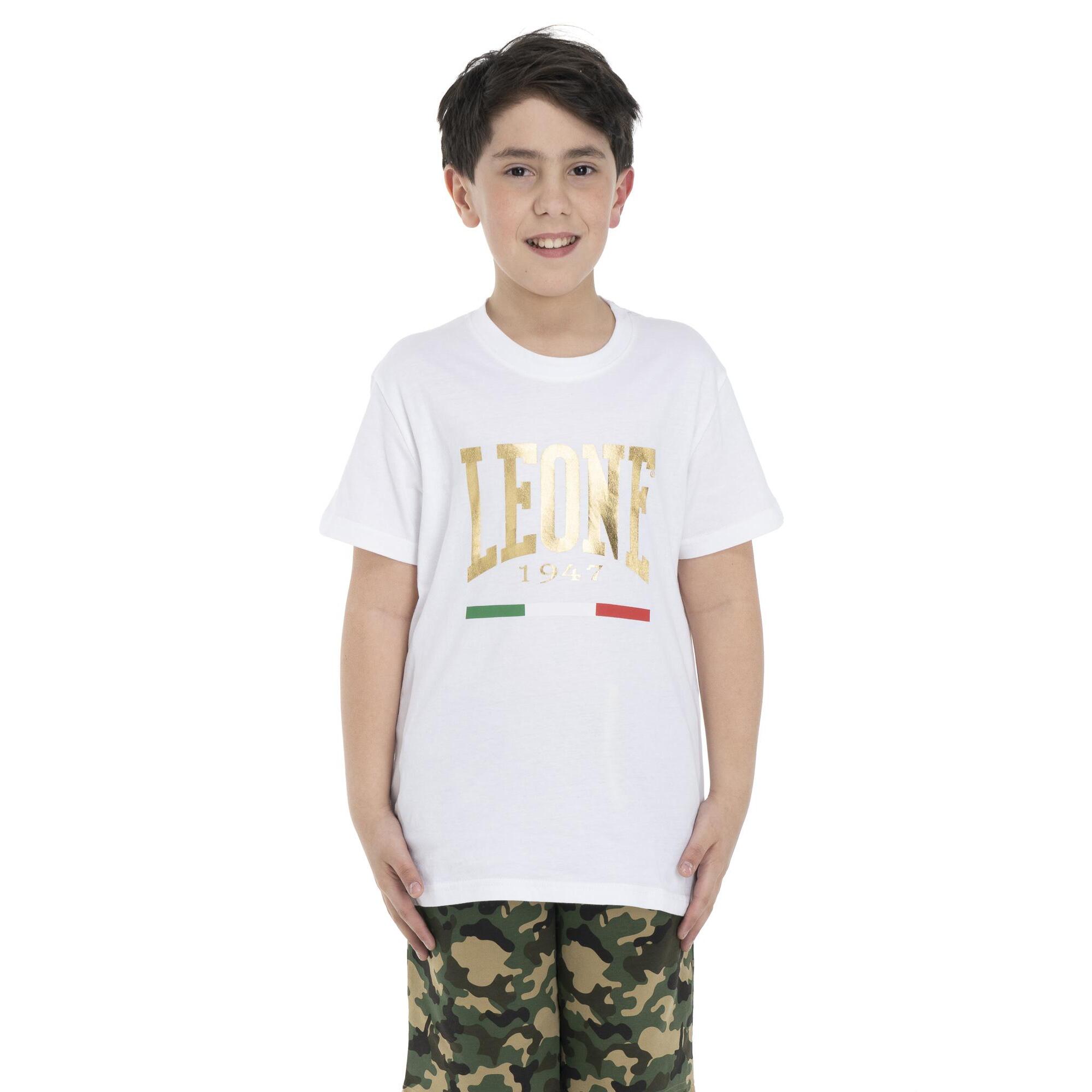 Camiseta infantil dorada