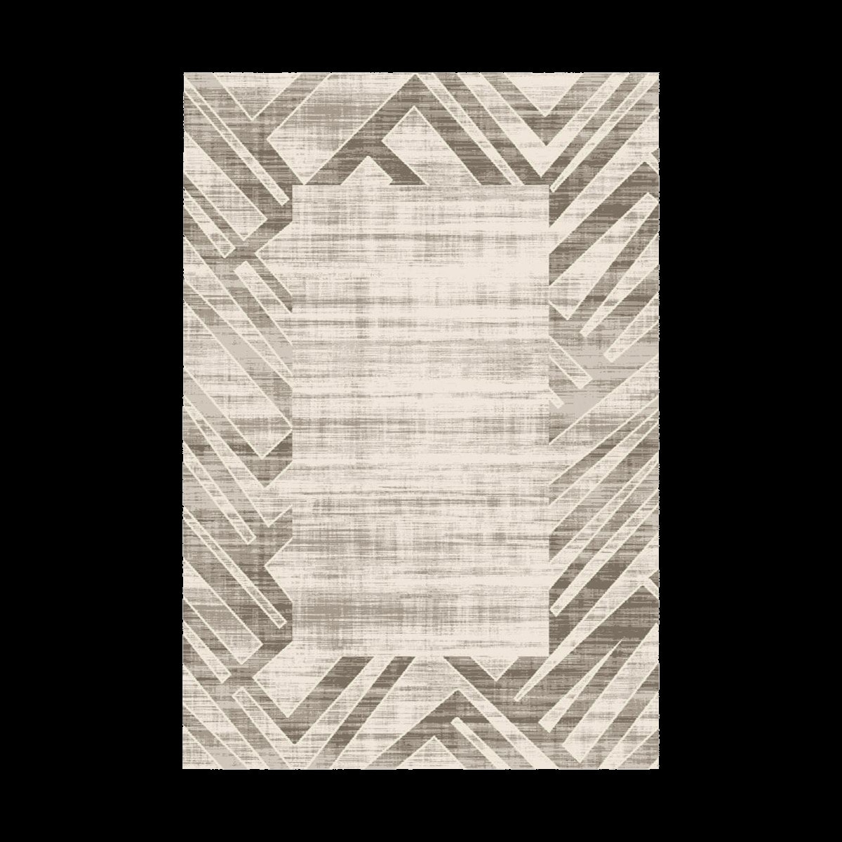 Tapis salon et chambre tissé motif faux uni JOMU