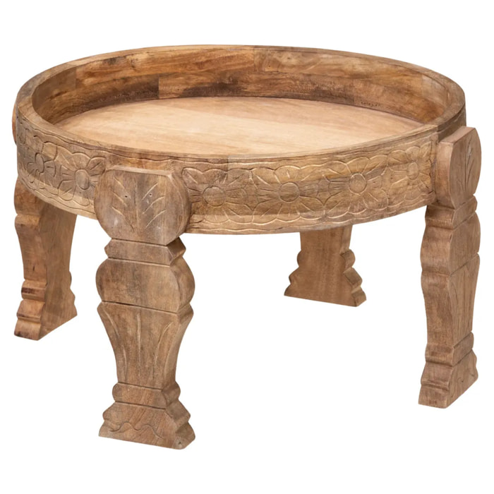Table d'appoint "Gypsy" manguier D51cm
