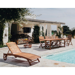 Carrello NOEMI in legno d'acacia