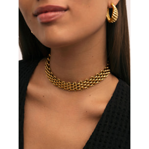 Collana Galea Acciao Placcato Oro