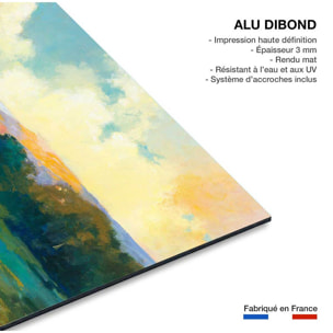 Tableau abstrait Soleil de midi sur la vallée Tableau alu Dibond