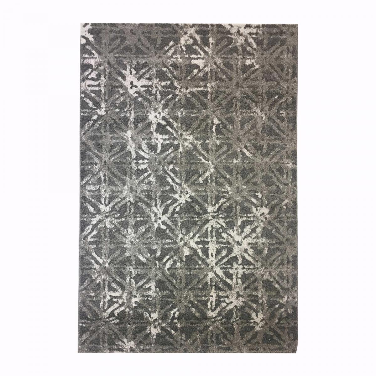 tapis dopon vintage scandinave gris, crème