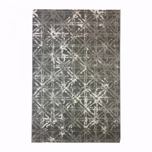 tapis dopon vintage scandinave gris, crème