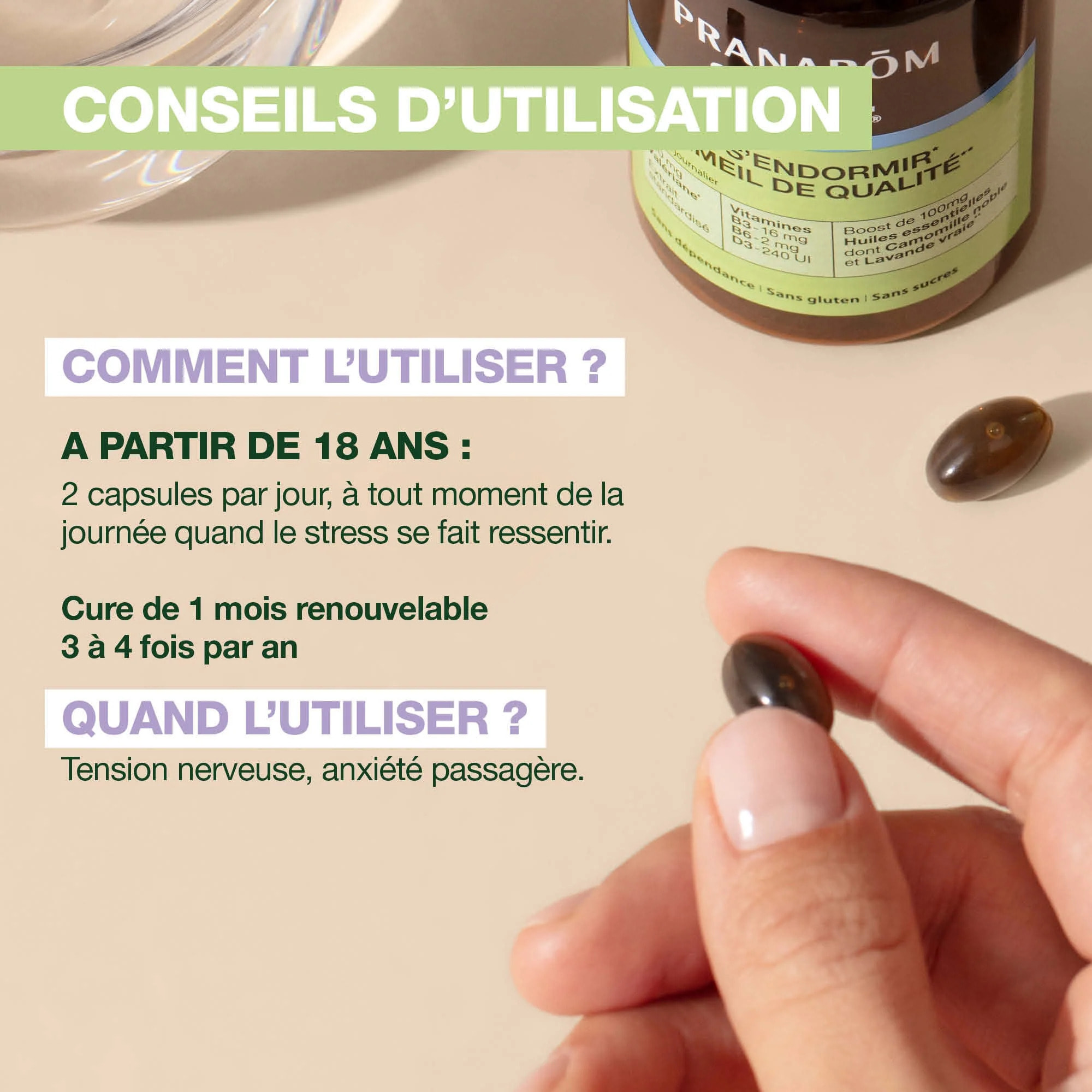 Pranarom - Complément alimentaire Relax - 60 capsules