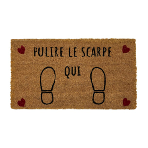 Zerbino Ingresso Casa Antiscivolo In Cocco Scritte Divertenti Pulisci Le Scarpe