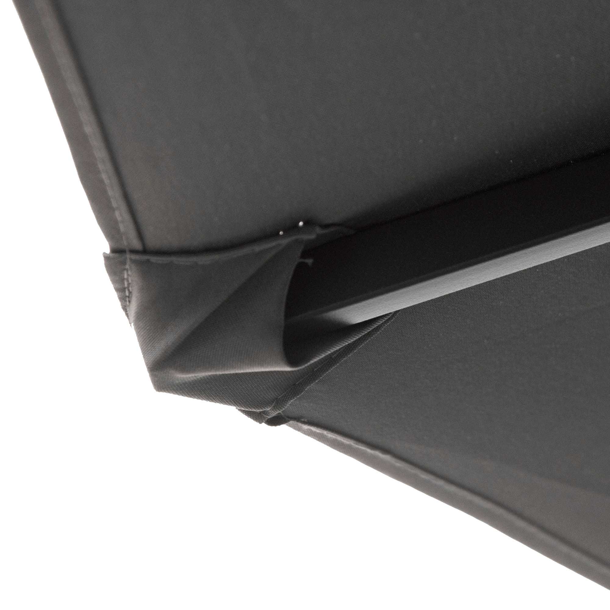 Sombrilla Doble 4,55x2,65 m Sombrilla Terraza Exterior con Manivela Manual Resistente al Agua y Protección Solar Sombrilla Grande para Terraza Playa Piscina Gris