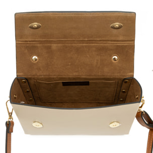 Bellante Bolso bandolera Mujer.Piel auténtica Ruga