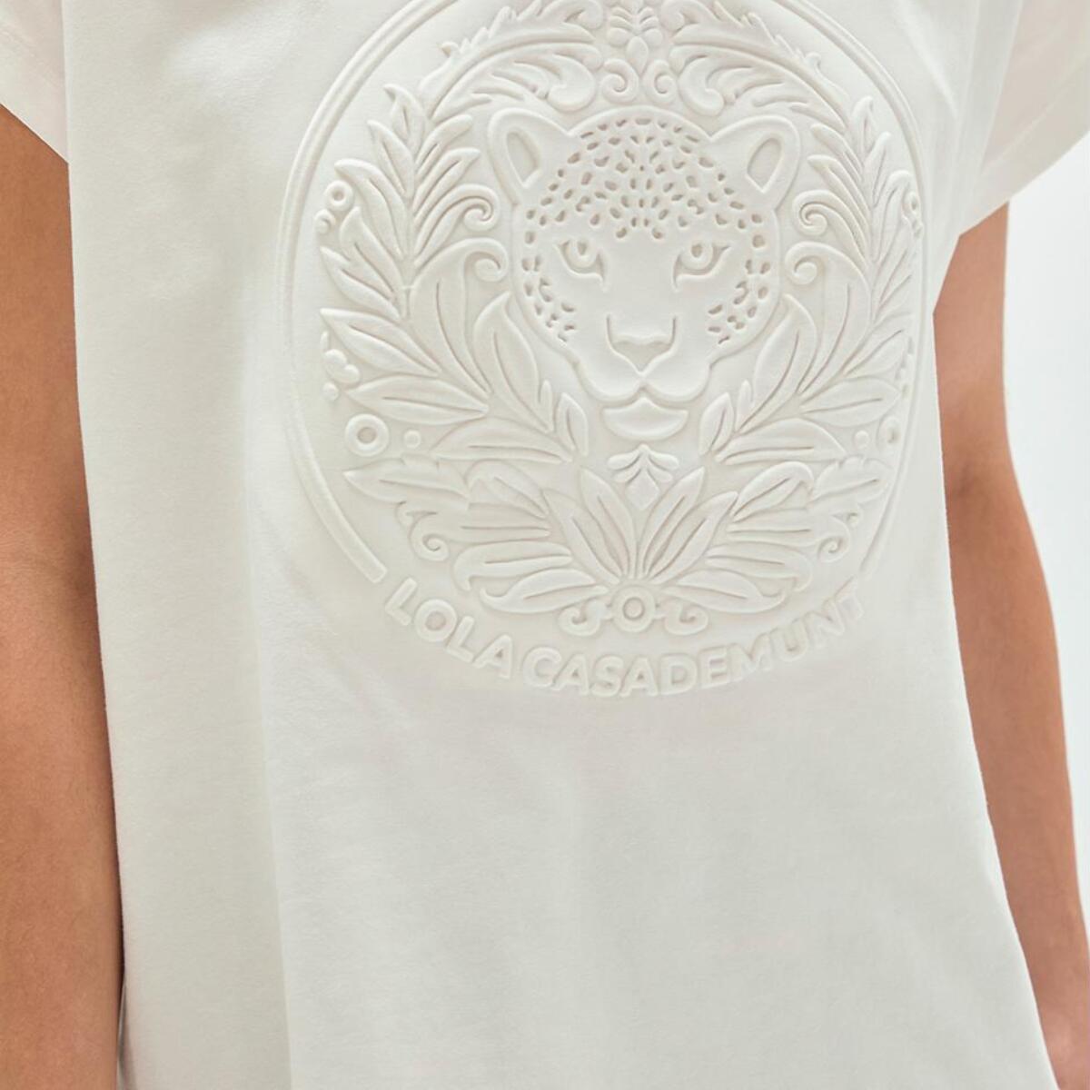 Maglietta con logo in rilievo