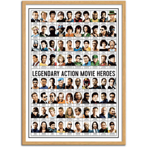 Affiche - Legendary Action Movie Heroes - Olivier Bourdereau