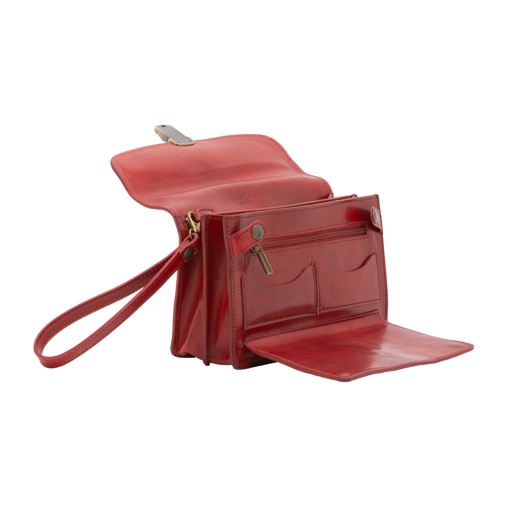 Borsa a mano  da uomo In Vera pelle Made in Italy 24x17x8 cm