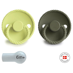 Frigg Pack 2 Chupetes Block Silicona Rope